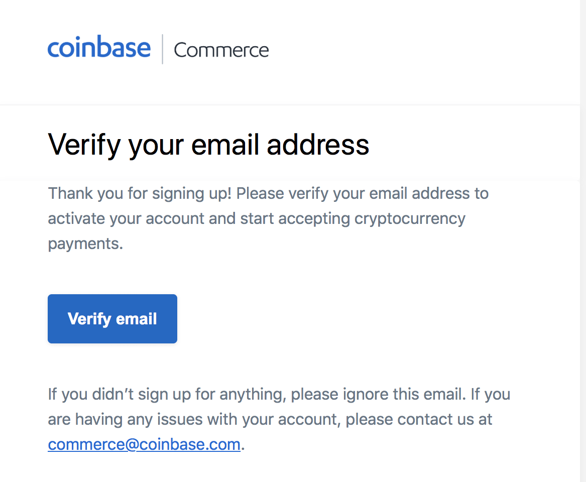 coinbase verification email not received